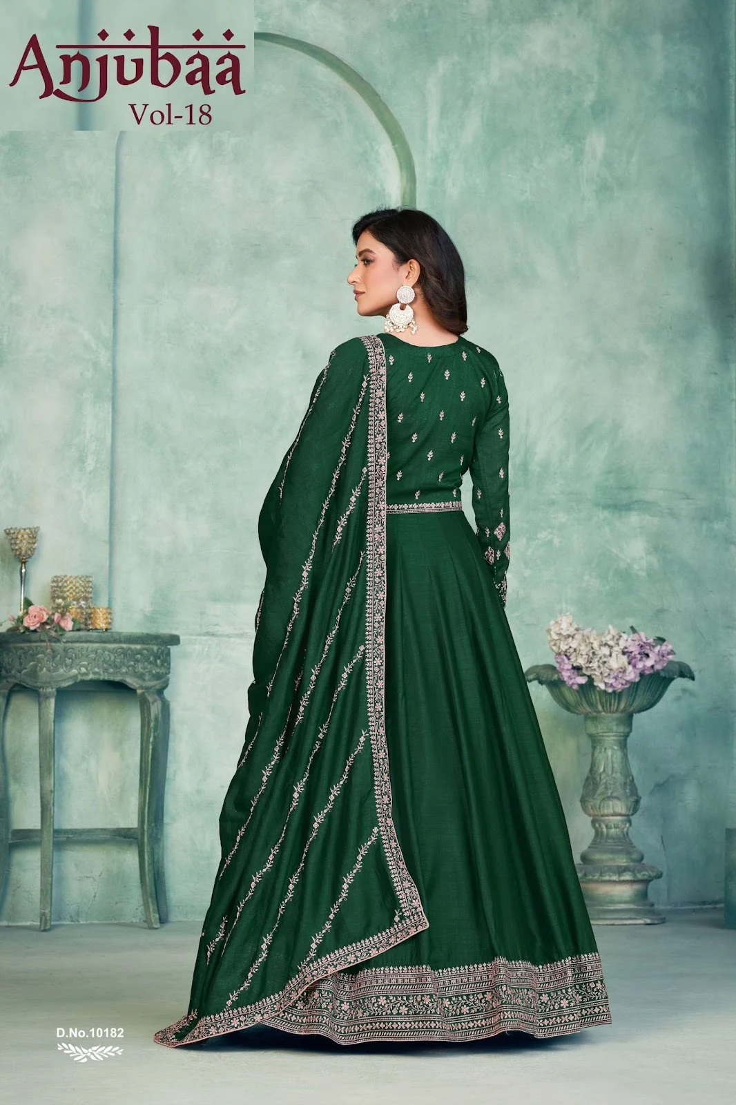 Vol 18 Anjubaa Art Silk Anarkali Salwar Suits