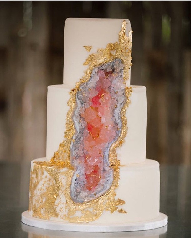 New Wedding  Cake  Trend Geode  Cakes 