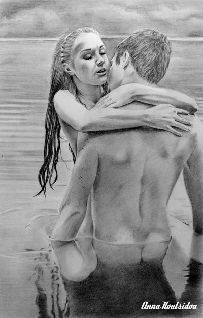 20 Mind-Blowing Pencil Drawings By Greek Artist That Illustrate The Beauty Of Love - I am all yours love