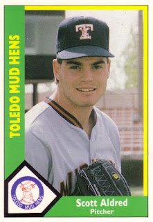 Scott Aldred 1990 Toledo Mud Hens card