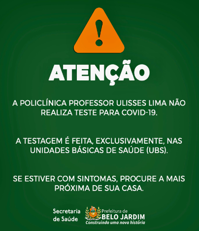 ATENÇÃO!!! BELO JARDIM