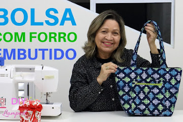 Como fazer bolsa com forro embutido