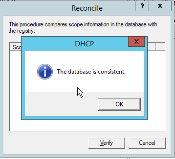 Error is removed database reads on consistent.