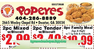 Free Printable Popeyes Chicken Coupons