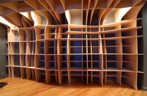 Furniture Design: Custom Cabinets Wood Shelves