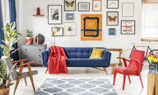 Geometric Pattern Living Room