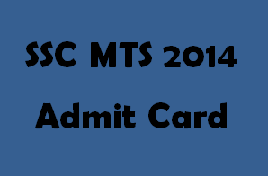 SSC MTS 2014 Admit Card