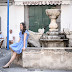 A walk around Atrani in a blue dress