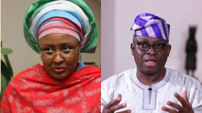 First lady, Aisha Buhari sues Governor Fayose