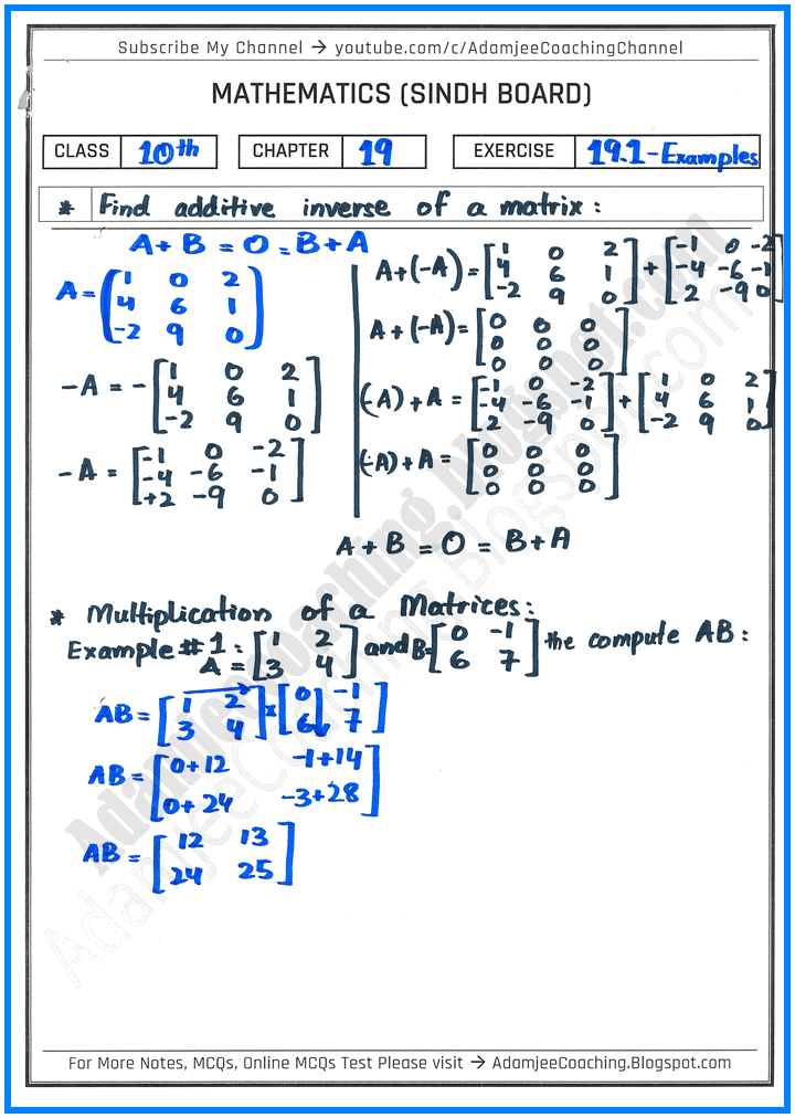 matrices-and-determinants-exercise-19-1-mathematics-10th