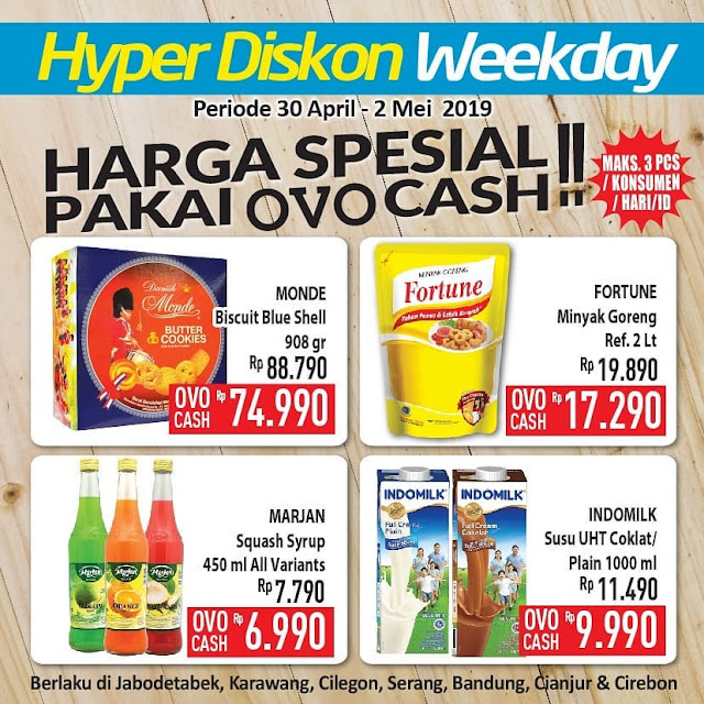 #Hypermart - #Promo #Katalog Hyper Diskon Weekday Periode 30 April - 02 Mei 2019