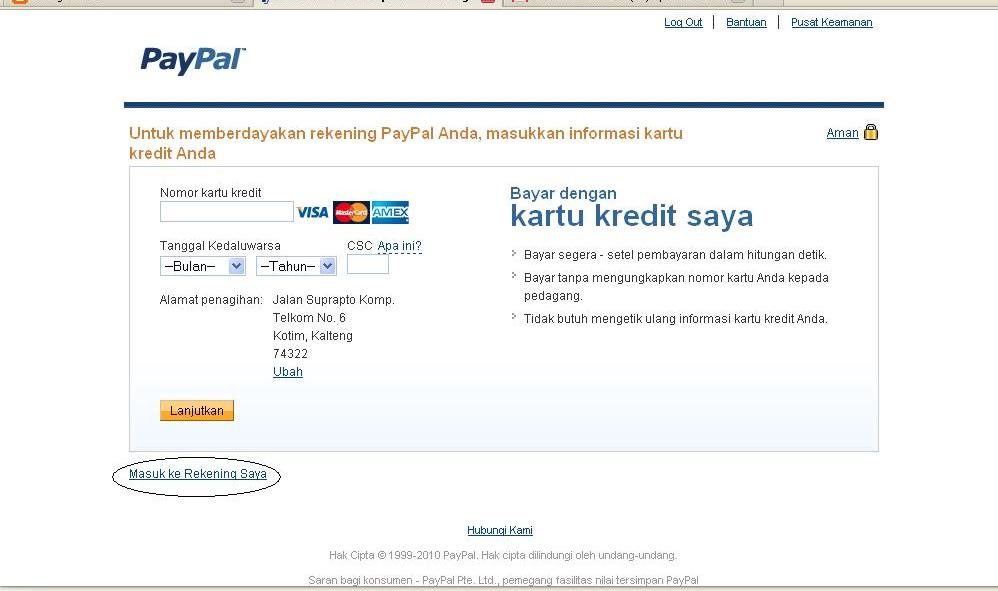 tutorial sigup paypal