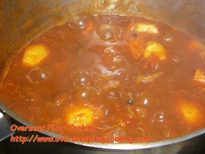 Beef Mechado, Pinoy Version - Cooking Procedure