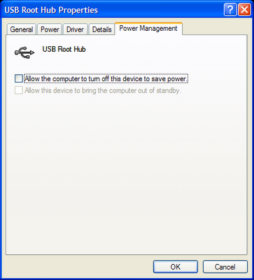 disable power management