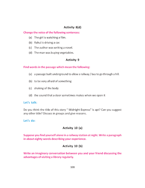 Lesson 11 | Midnight Express | Alfred Noyes | অষ্টম শ্রেণীর ইংরেজি | WB Class 8 English