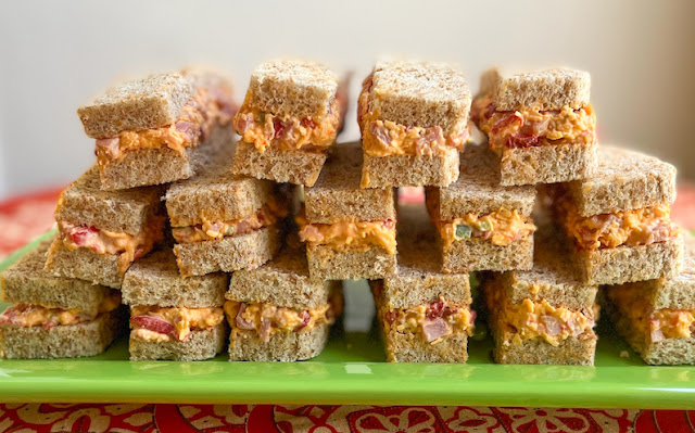 Food Lust People Love: These Spicy Ham Pimento Cheese Sandwiches are a welcome savory treat that is perfect for parties or picnics. Like ‘em even spicier, add more jalapeño!