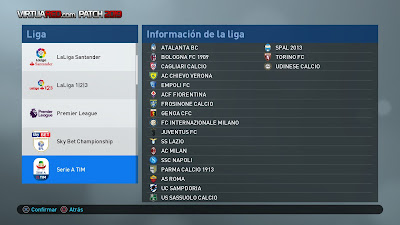 PES 2019 VirtuaRED.com Patch 2019 Season 2018/2019