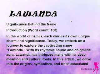 meaning of the name "LAWANDA"