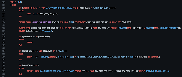 TSQL chunk wise data removing for DB cleanup