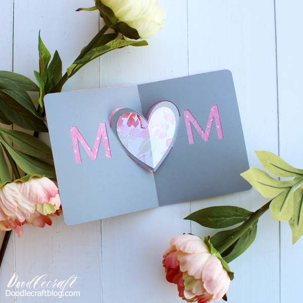 Download Mother S Day Heart Pop Up Card Diy With Cricut Maker