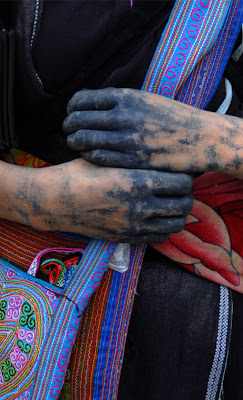 black hmong sapa vietnam indigo