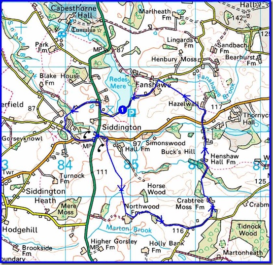 Our route - 8.5 km, with minimal ascent - allow around 2 hours
