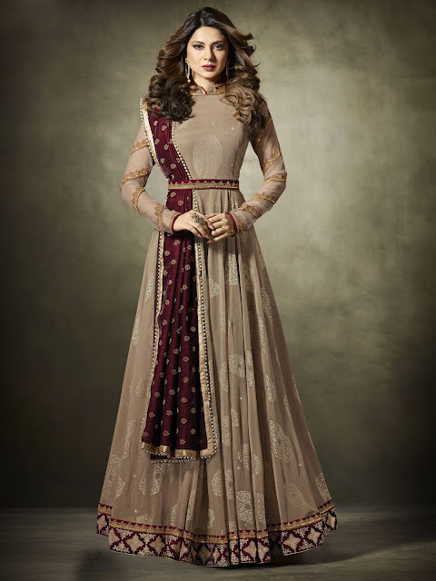 jennifer-winget-chikoo-partywear-anarkali-suit