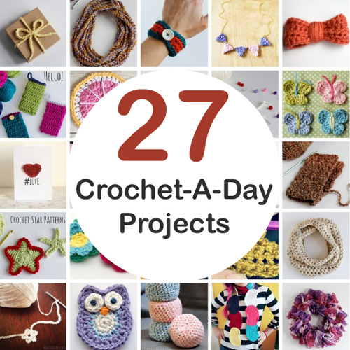 Crochet-A-Day Patterns and Tutorials