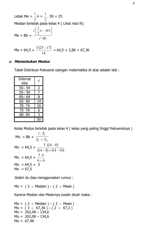 Eny'ss XTM Rembang Blog: Statistika Dasar (Hitungan Manual)