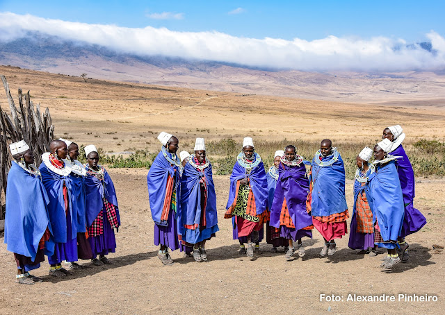 Mulheres do povo Masai na Tanzânia