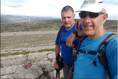 Oteros mendiaren gailurra 1.038 m. - 2019ko abuztuaren 18an