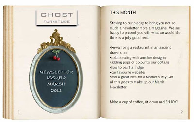 ghost furniture newsletter march 2011 issue