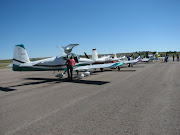 A row of airplanes waiting for fuel, A nice RV6, (pictures )