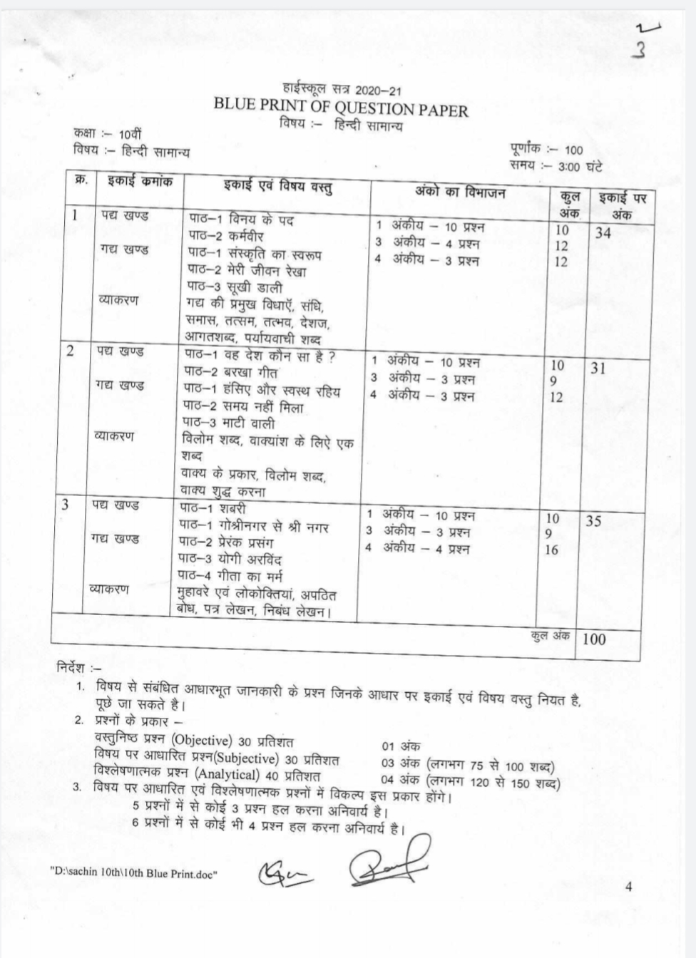 MP बोर्ड 10th और 12th ऐसा आएगा 2021 का पेपर