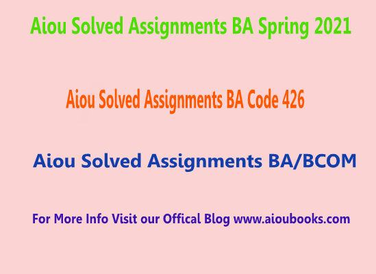 aiou-solved-assignments-ba-code-426