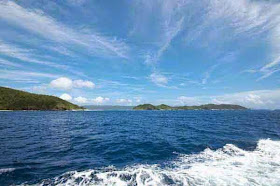 Kerama Islands view from the sea