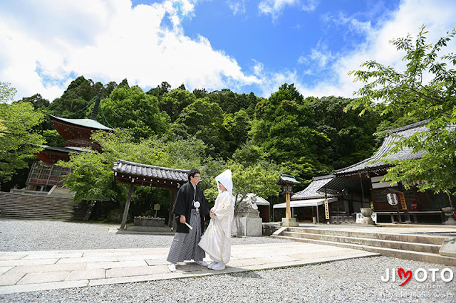 嵐山のお寺で前撮りロケーション撮影