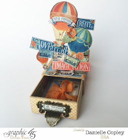 scrapbookmaven.com Graphic 45 World's Fair Pop-Up Matchbox Gift Card Holder