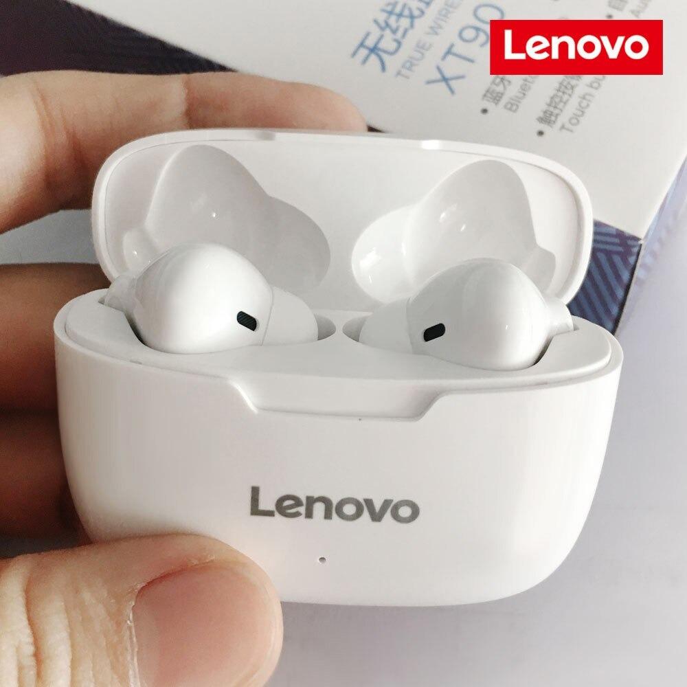 Lenovo ThinkPlus Live Pods XT90 TWS Wireless Earphone IPX5 Waterproof Headset Touch Button With 300mAh Charging Box EarphoneLenovo ThinkPlus Live Pods XT90 TWS Wireless Earphone IPX5 Waterproof Headset Touch Button With 300mAh Charging Box Earphone