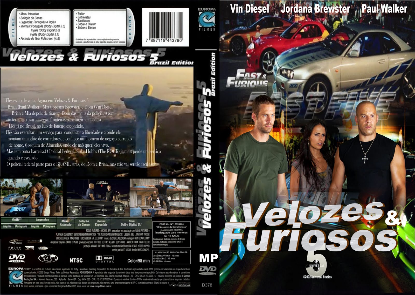 Velozes e Furiosos 5 | LANUTTI CAPAS 100 % GRÁTIS, FILMES, SHOWS ...