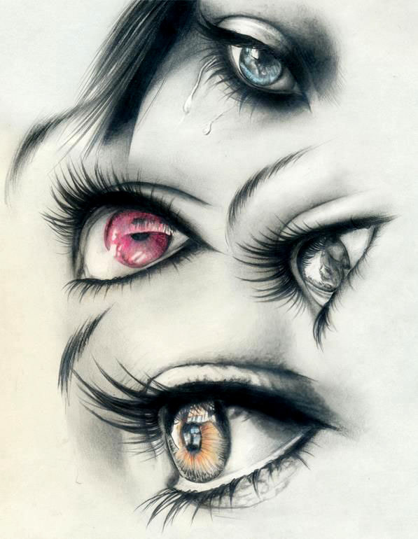 Beautiful eye sketch ! : r/pics