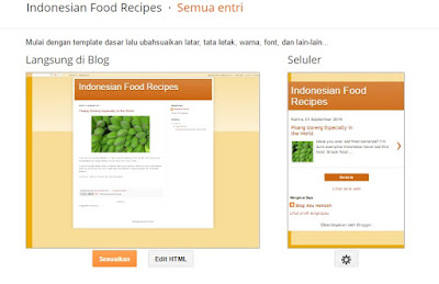 Cara Mengganti Templates Blogger 