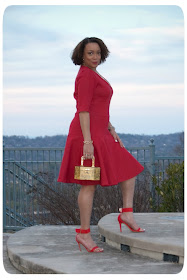 DIY Red Neoprene Dress