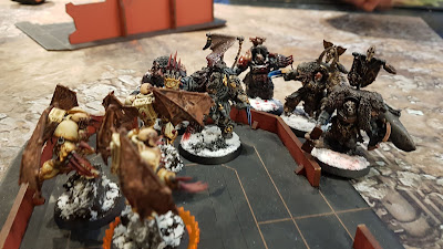 Warhammer battle report - Warhammer 40k - 9th Edition - Creations of Bile vs Space Wolves - 1500pts - Open Play