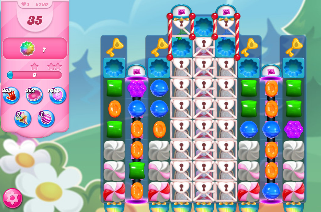 Candy Crush Saga level 8730