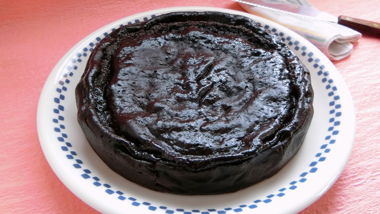 トースターでできる ヨーグルト入りブラックココアのチーズケーキ 銀木食堂のごはん日記 トースターでできる ヨーグルト入りブラックココアのチーズケーキ 銀木食堂のごはん日記