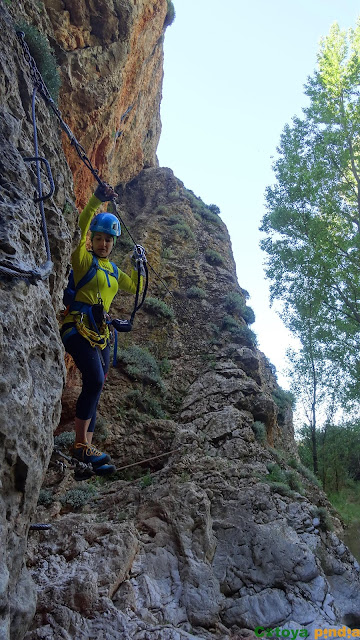 Vía ferrata Pasarela de Espeja en la localidad soriana de Espeja de San Marcelino.