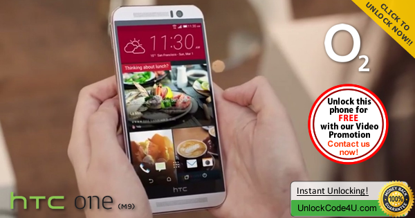 Factory Unlock Code HTC One M9 from O2