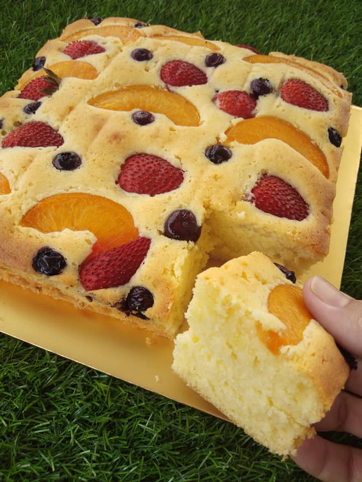 Keladionline: Cara buat Fruit Pastry Cake by Mamasab