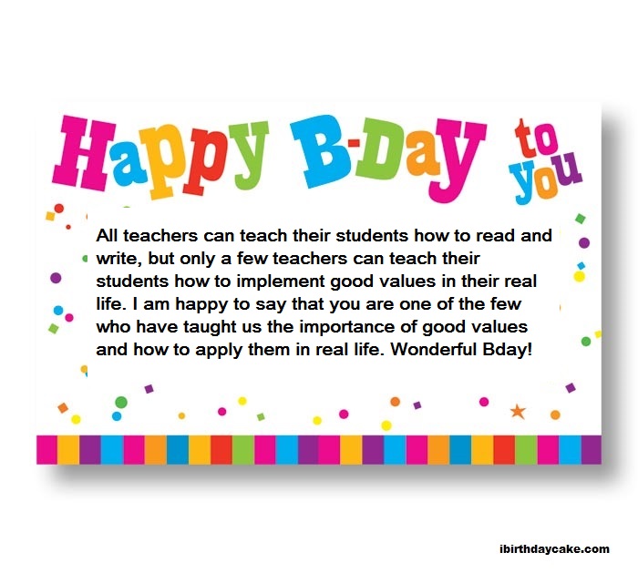 100+ Best Happy Birthday Wishes to Teacher (2019) - Messages & Quotes